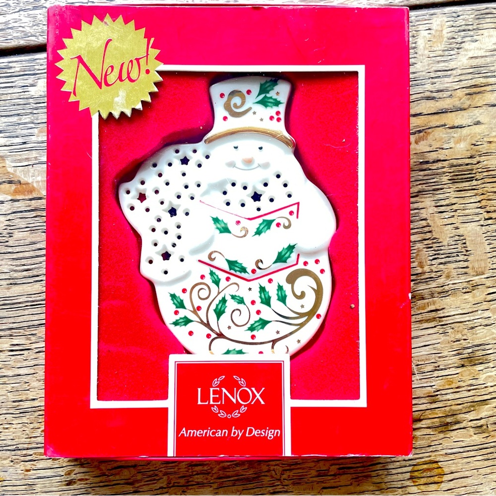 Lenox Christmas “Joyous Tiding Snowman” Ornament NEW IN BOX